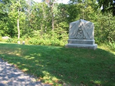 29th Ohio Infantry Monument seen from the Road image. Click for full size.