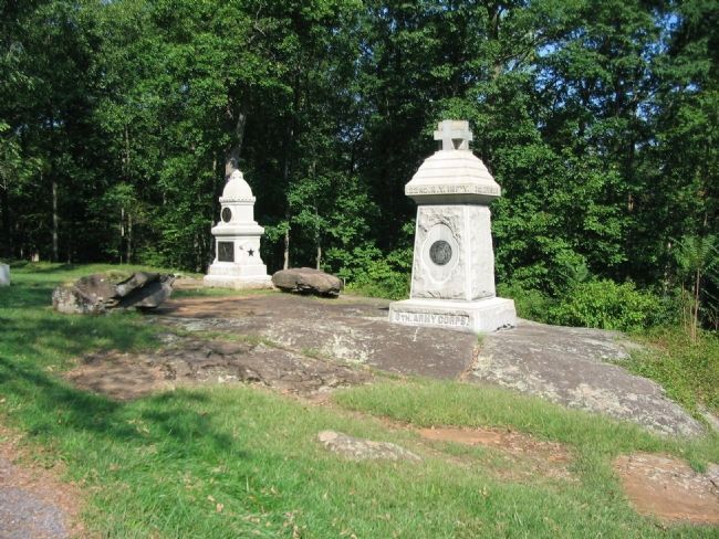 122nd and 149th New York Infantry Monuments image. Click for full size.