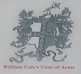 Cole Coat of Arms from Marker image. Click for full size.