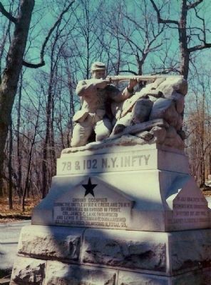 102 & 78th New York Infantry Marker. Click for full size. 102 & 78th New York Infantry Marker image. Click for full size.