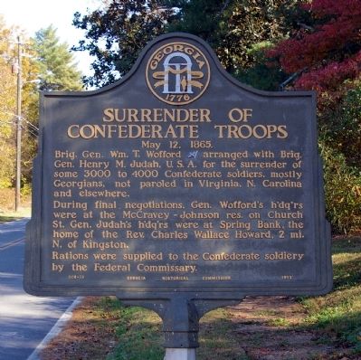 Surrender of Confederate Troops Marker image. Click for full size.