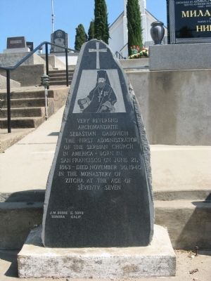 Archimandrite Sebastian Dabovich Marker. Click for full size. Archimandrite Sebastian Dabovich Marker image. Click for full size.