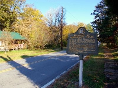 Surrender of Confederate Troops Marker image. Click for full size.