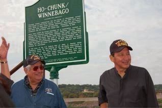Matt Pilcher and Jim Snow at the Marker image. Click for full size.