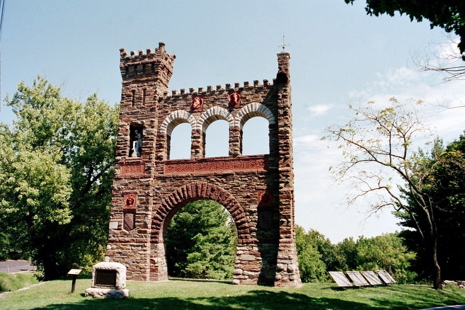 The Battle of South Mountain Marker near the War Correspondents Memorial Arch