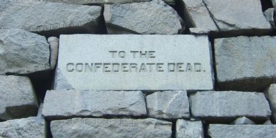 Confederate Memorial Pyramid Marker (east side) image. Click for full size.