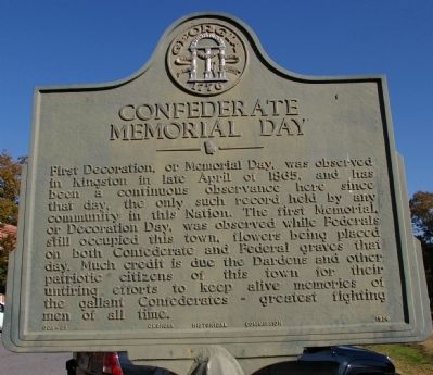 Confederate Memorial Day Marker image. Click for full size.