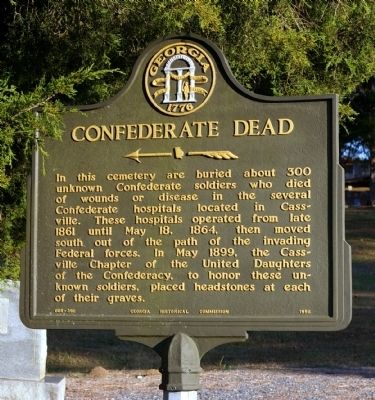 Confederate Dead Marker. Click for full size. Confederate Dead Marker image. Click for full size.
