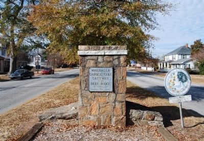 Walhalla Marker with Main Street in the Distance image. Click for full size.