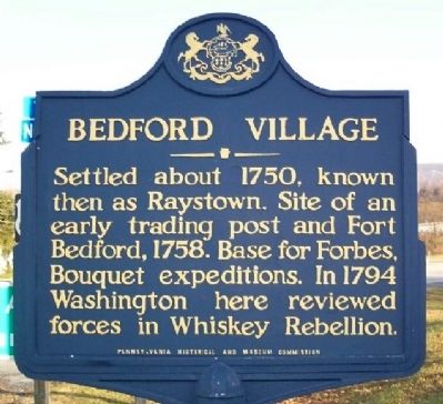 Bedford Village Marker image. Click for full size.