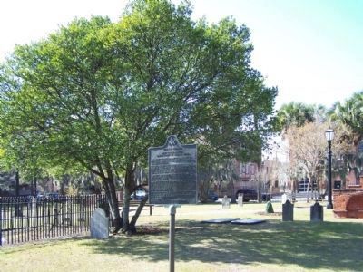 William Stephens Marker, in Colonial Park Cemetery, Savannah image. Click for full size.