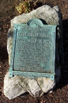 First Court House and Prison Marker image. Click for full size.
