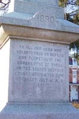 Bedford County Civil War Monument image. Click for full size.
