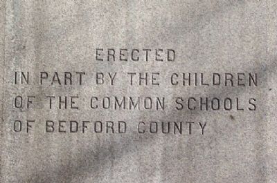 Bedford County Civil War Monument Sponsor image. Click for full size.