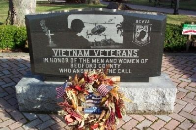 Bedford County Vietnam Veterans Memorial image. Click for full size.