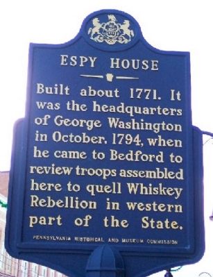 Espy House Marker image. Click for full size.