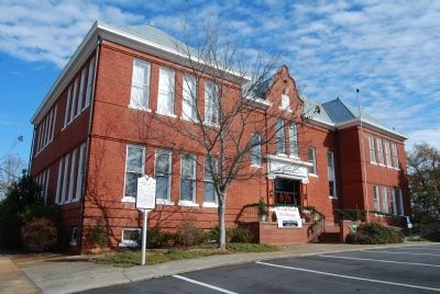 Newberry College Marker with Walhalla Civic Auditorium. Click for full size. Newberry College Marker with Walhalla Civic Auditorium image. Click for full size.