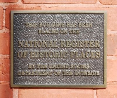 Walhalla Graded School's National Register Plaque. Click for full size. Walhalla Graded School's National Register Plaque image. Click for full size.