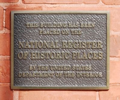 Walhalla Graded School's National Register Plaque image. Click for full size.