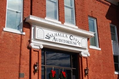 Walhalla Civil Auditorium Entrance. Click for full size. Walhalla Civil Auditorium Entrance image. Click for full size.