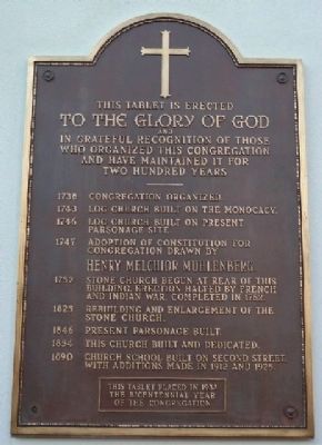 Evangelical Lutheran Church Marker. Click for full size. Evangelical Lutheran Church Marker image. Click for full size.