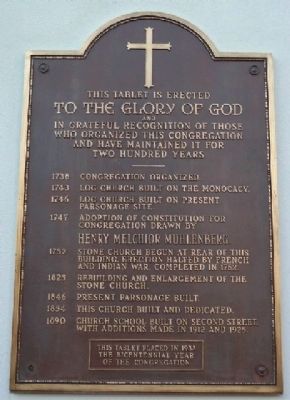 Evangelical Lutheran Church Marker image. Click for full size.
