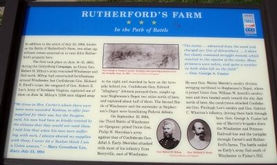 Rutherford's Farm Marker image. Click for full size.