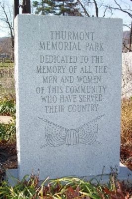 Thurmont Memorial Park Dedication Memorial image. Click for full size.