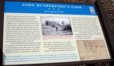 John Rutherford's Farm Marker image. Click for full size.