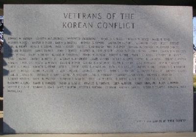 Korean Conflict Veterans Marker image. Click for full size.