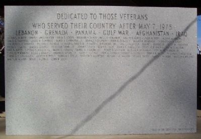 Post May 7, 1975 Veterans Marker image. Click for full size.