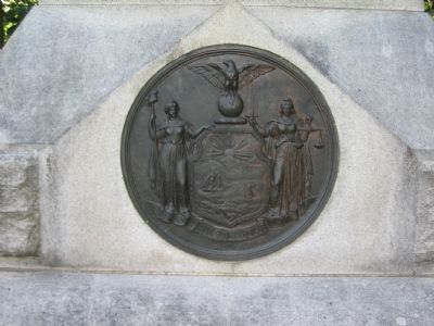 State Seal on Front of Monument image. Click for full size.
