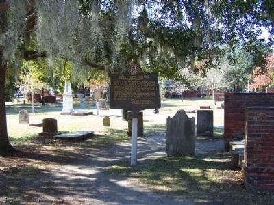 Duellist's Grave Marker, and grave as seen in Colonial Park Cemetery, Savannah image. Click for full size.