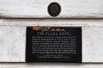 Plaza Hotel Marker image. Click for full size.