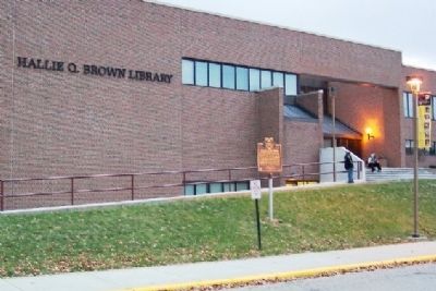 Hallie Quinn Brown Library and Marker. Click for full size. Hallie Quinn Brown Library and Marker image. Click for full size.