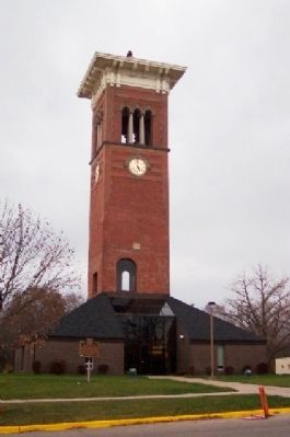 Galloway Hall and Marker. Click for full size. Galloway Hall and Marker image. Click for full size.