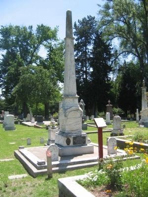 John Bigler Burial Monument image. Click for more information.