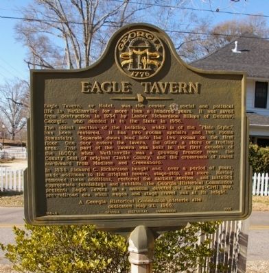 Eagle Tavern Marker. Click for full size. Eagle Tavern Marker image. Click for full size.