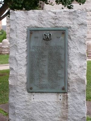 Fayette County World War I Memorial Marker. Click for full size. Fayette County World War I Memorial Marker image. Click for full size.