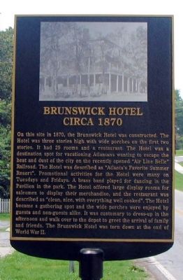 Brunswick Hotel Marker image. Click for full size.