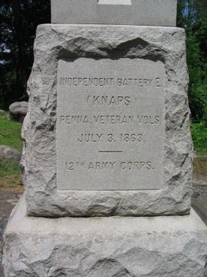 Knap's Battery Position Marker. Click for full size. Knap's Battery Position Marker image. Click for full size.