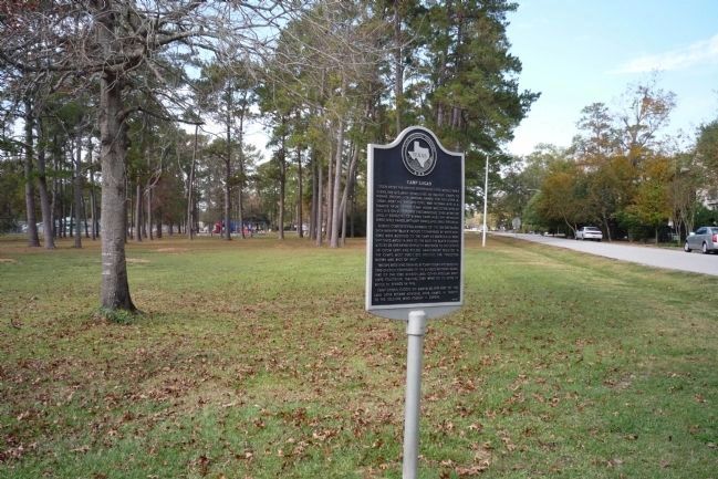 Camp Logan Marker in Memorial Park, Houston, Texas image. Click for full size.