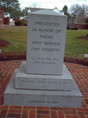 Middlesex County Veteran's Memorial Marker </b>West face image. Click for full size.