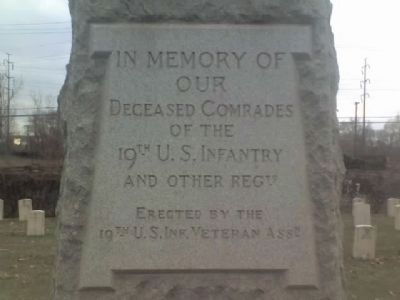 19th U.S. Infantry Marker image. Click for full size.