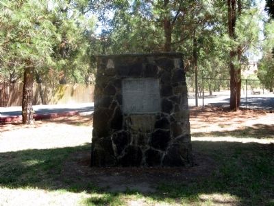 Pioneer Monument Marker (Back of Base) image. Click for full size.