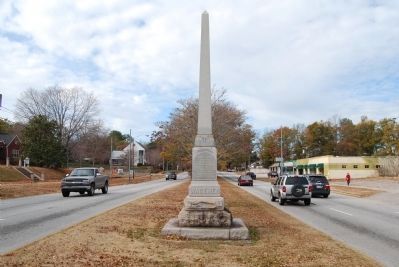 John A. Wagener Monument Looking West Along Main Street image. Click for full size.