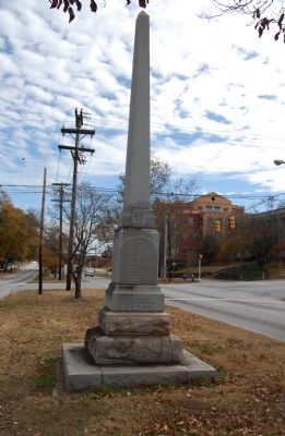 John A. Wagener Monument - Looking East Along Main Street image. Click for full size.