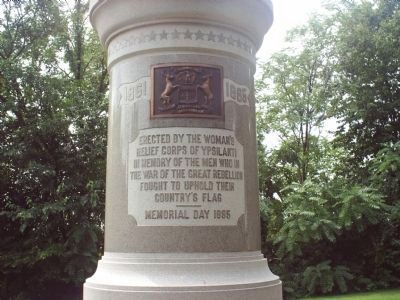 Ypsilanti Civil War Memorial Marker. Click for full size. Ypsilanti Civil War Memorial Marker image. Click for full size.