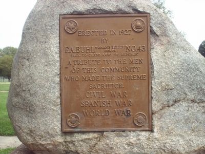 Civil War /Spanish War /World War Marker. Click for full size. Civil War /Spanish War /World War Marker image. Click for full size.