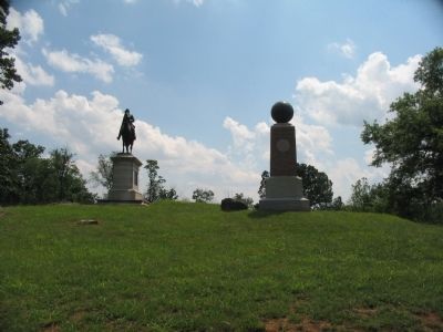 Stevens' Battery and the Slocum Monuments image. Click for full size.
